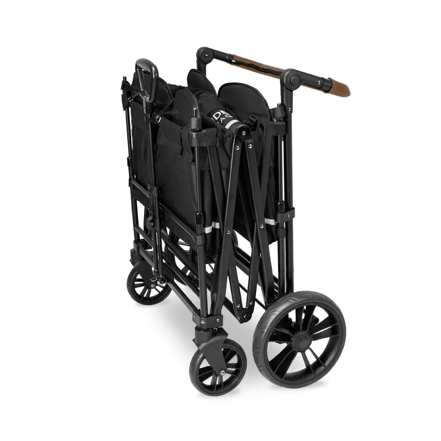 Wonderfold X4 Push & Pull Quad Stroller Wagon - Pitch Black - mezetto ebebek ebebek
