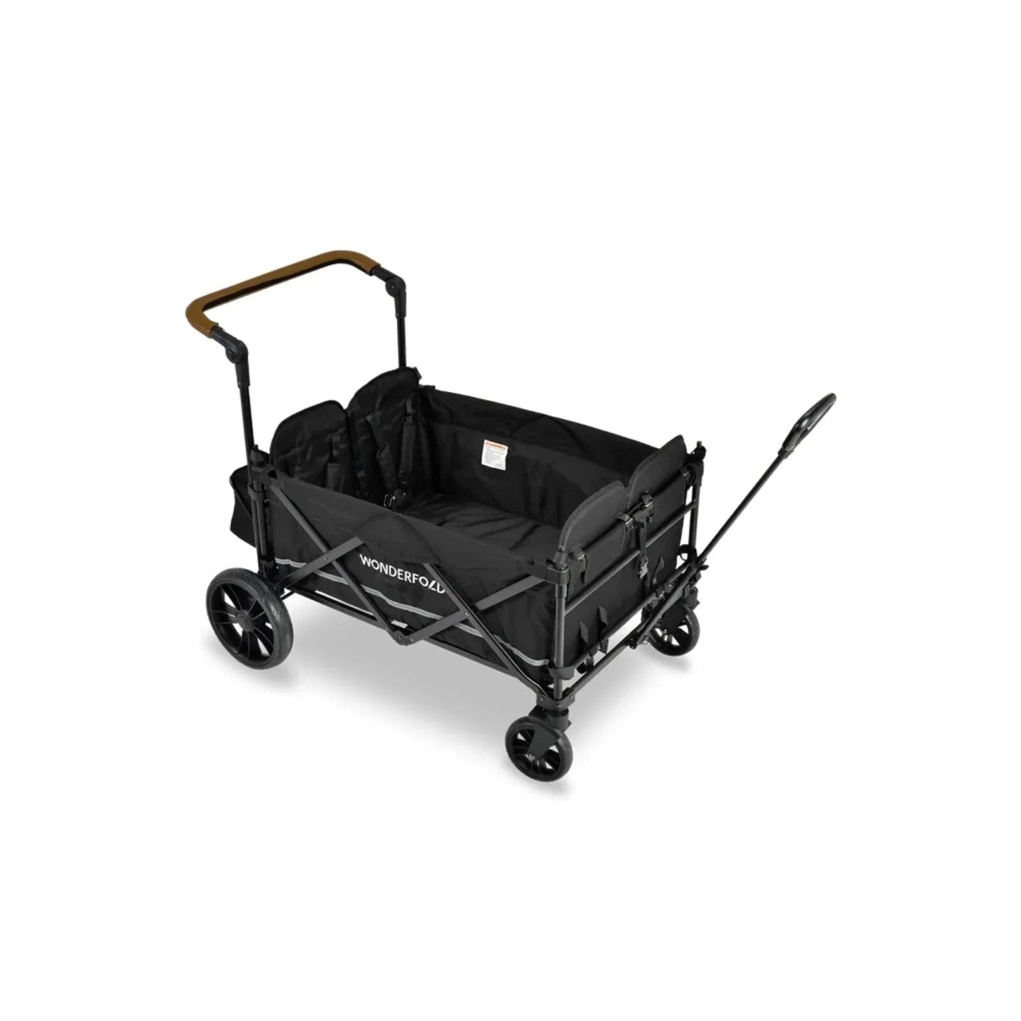 Wonderfold X4R Push and Pull Quad Stroller Wagon - Black - mezetto ebebek ebebek