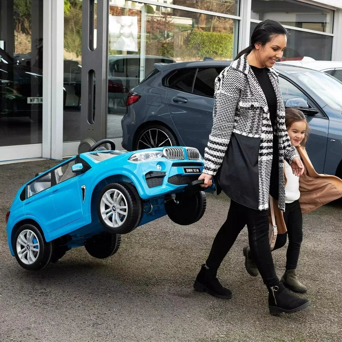 Xootz BMW X5 12V Electric Ride On with Lithium Battery - Blue - mezetto ebebek ebebek
