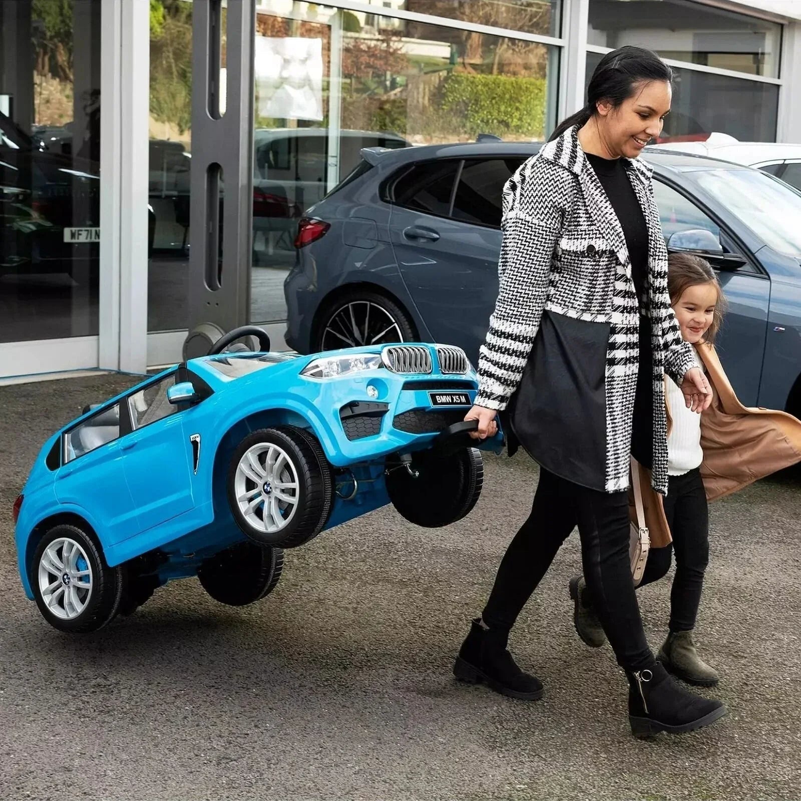Xootz BMW X5 12V Electric Ride On with Lithium Battery - Blue - mezetto ebebek ebebek
