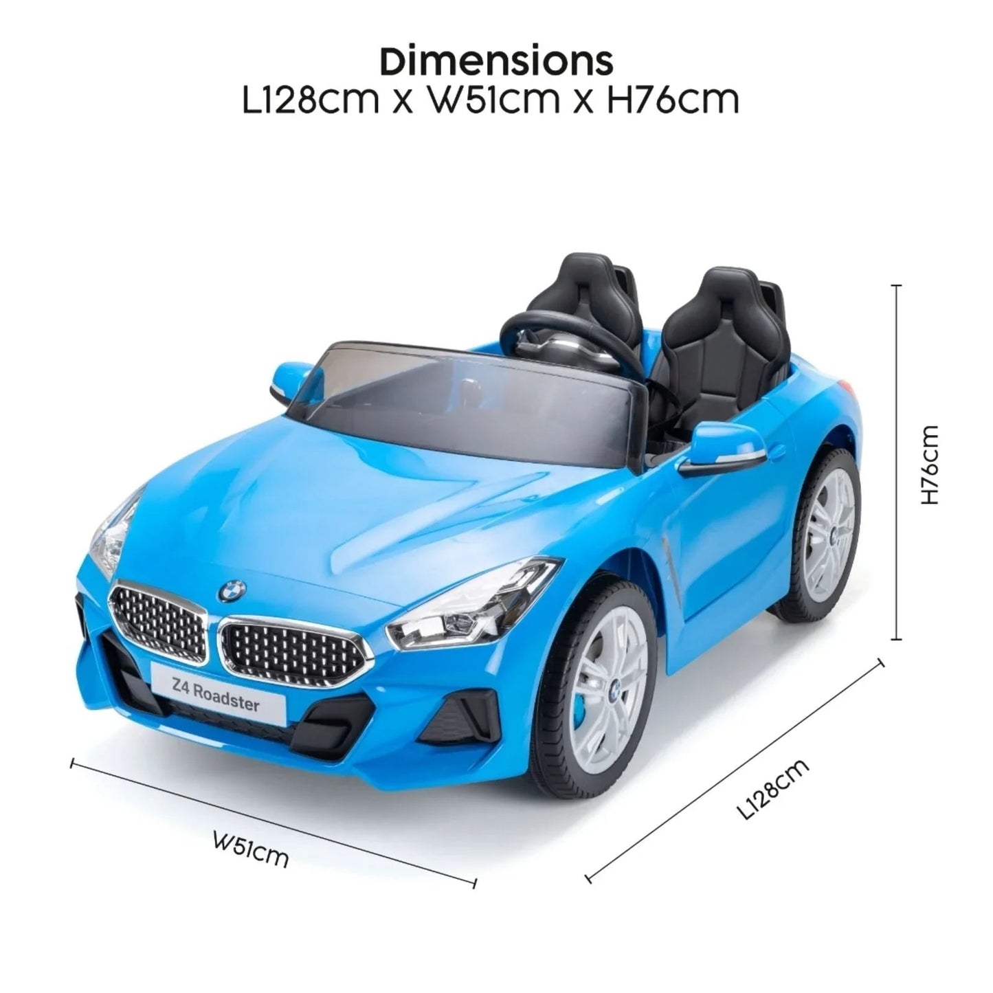 Xootz BMW Z4 12v Electric Ride - On Blue - Blue - mezetto ebebek ebebek