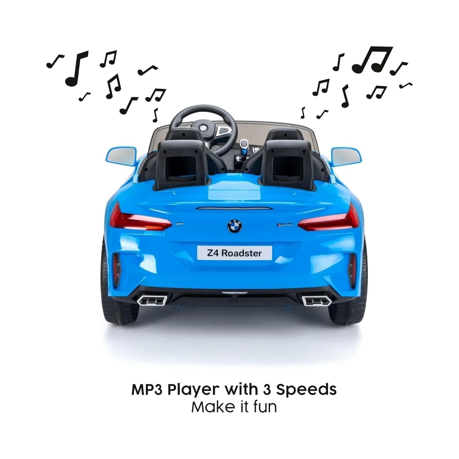 Xootz BMW Z4 12V Electric Ride On with Lithium Battery - Blue - mezetto ebebek ebebek