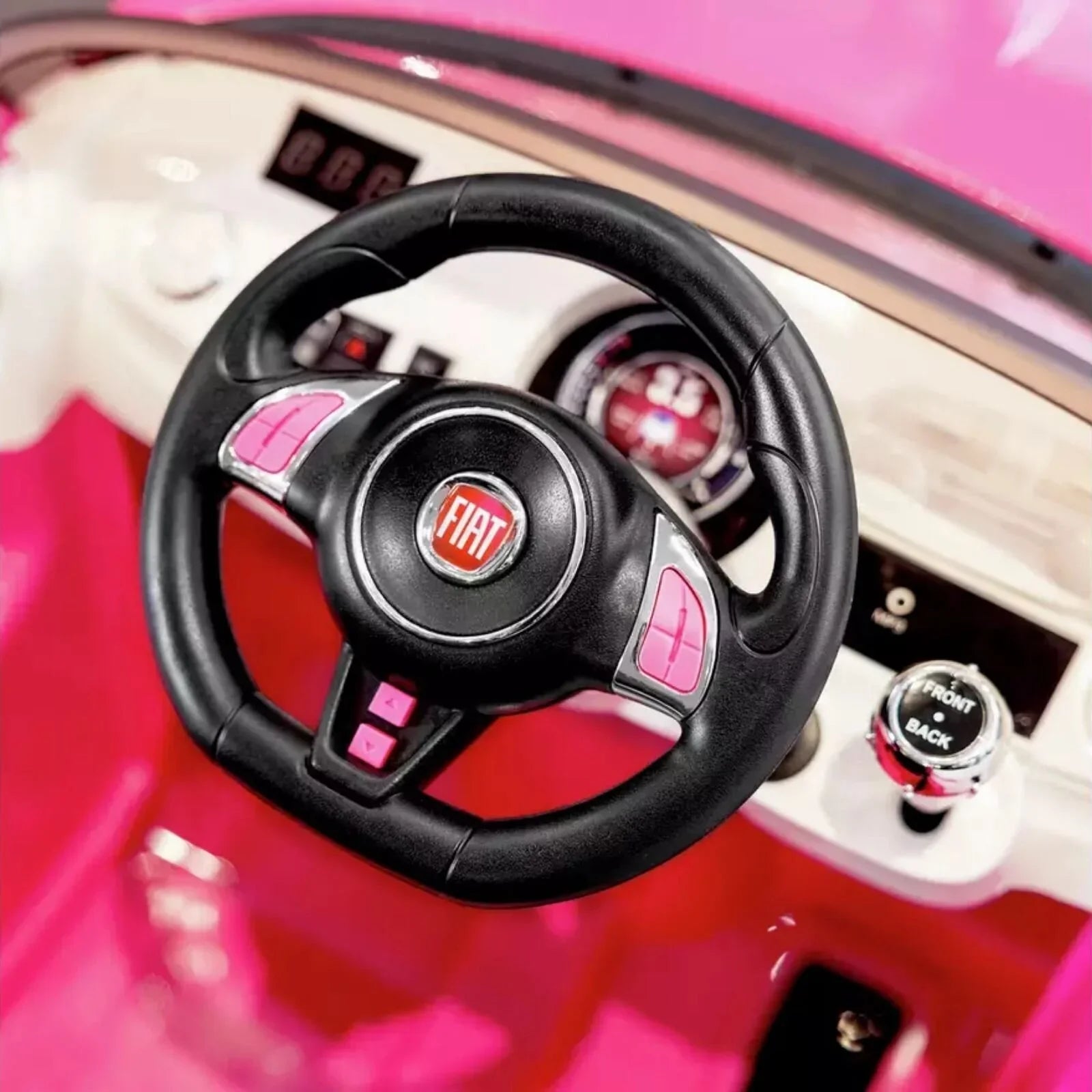 Xootz Fiat 500 12V Electric Ride On - Pink - mezetto ebebek ebebek