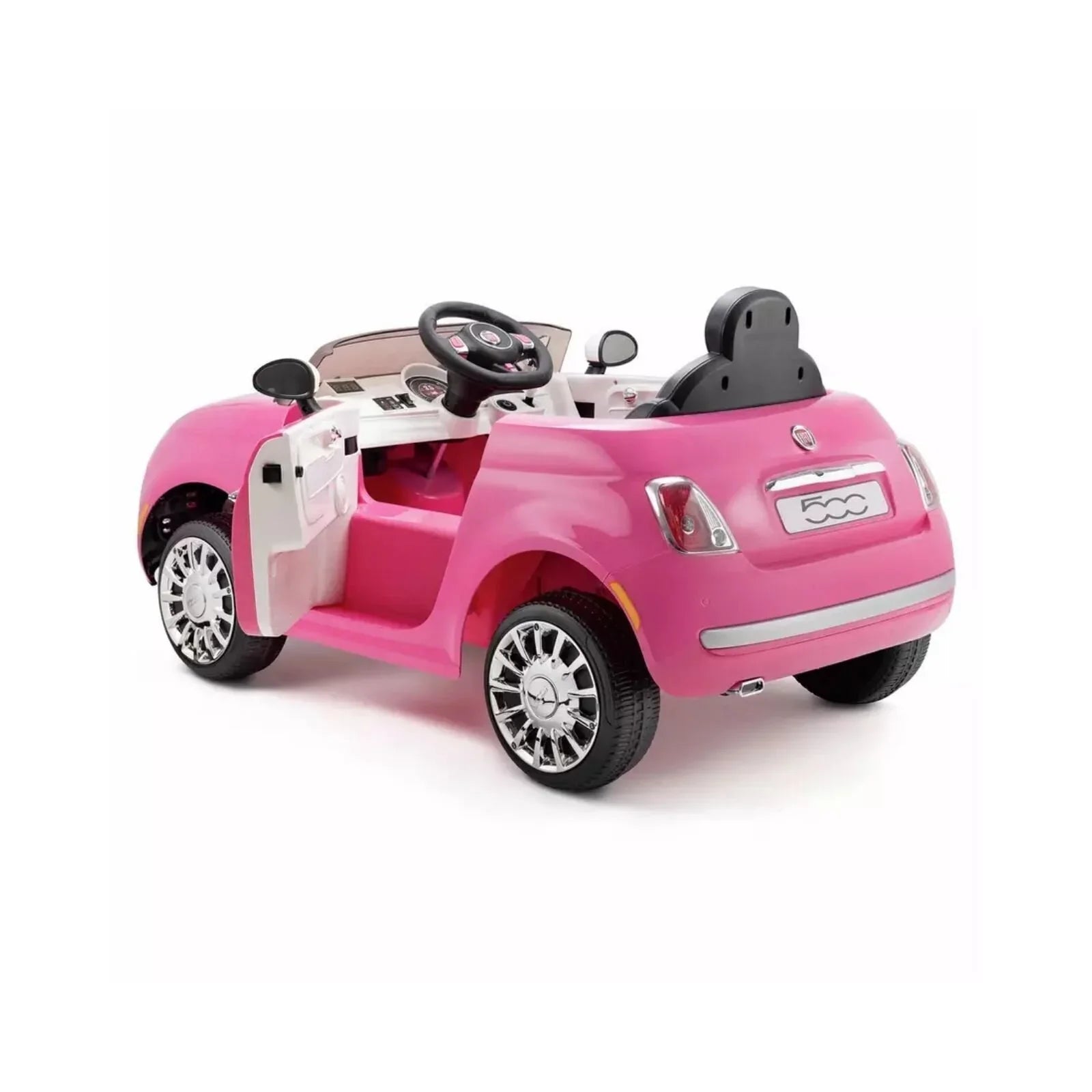 Xootz Fiat 500 12V Electric Ride On - Pink - mezetto ebebek ebebek