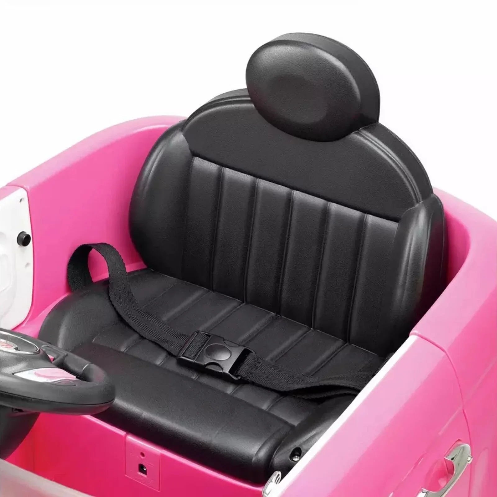 Xootz Fiat 500 12V Electric Ride On - Pink - mezetto ebebek ebebek