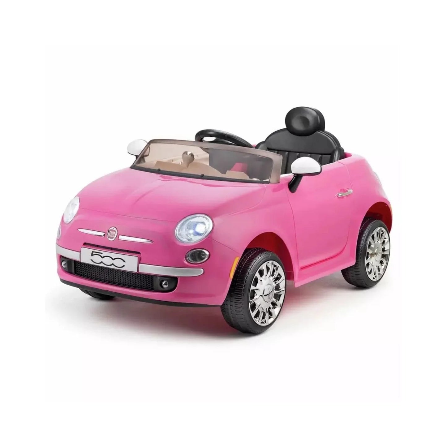 Xootz Fiat 500 12V Electric Ride On - Pink - mezetto ebebek ebebek
