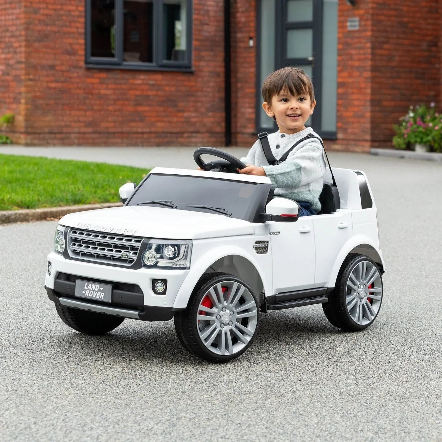 Xootz Land Rover Discovery 12v Ride On - White - mezetto ebebek ebebek