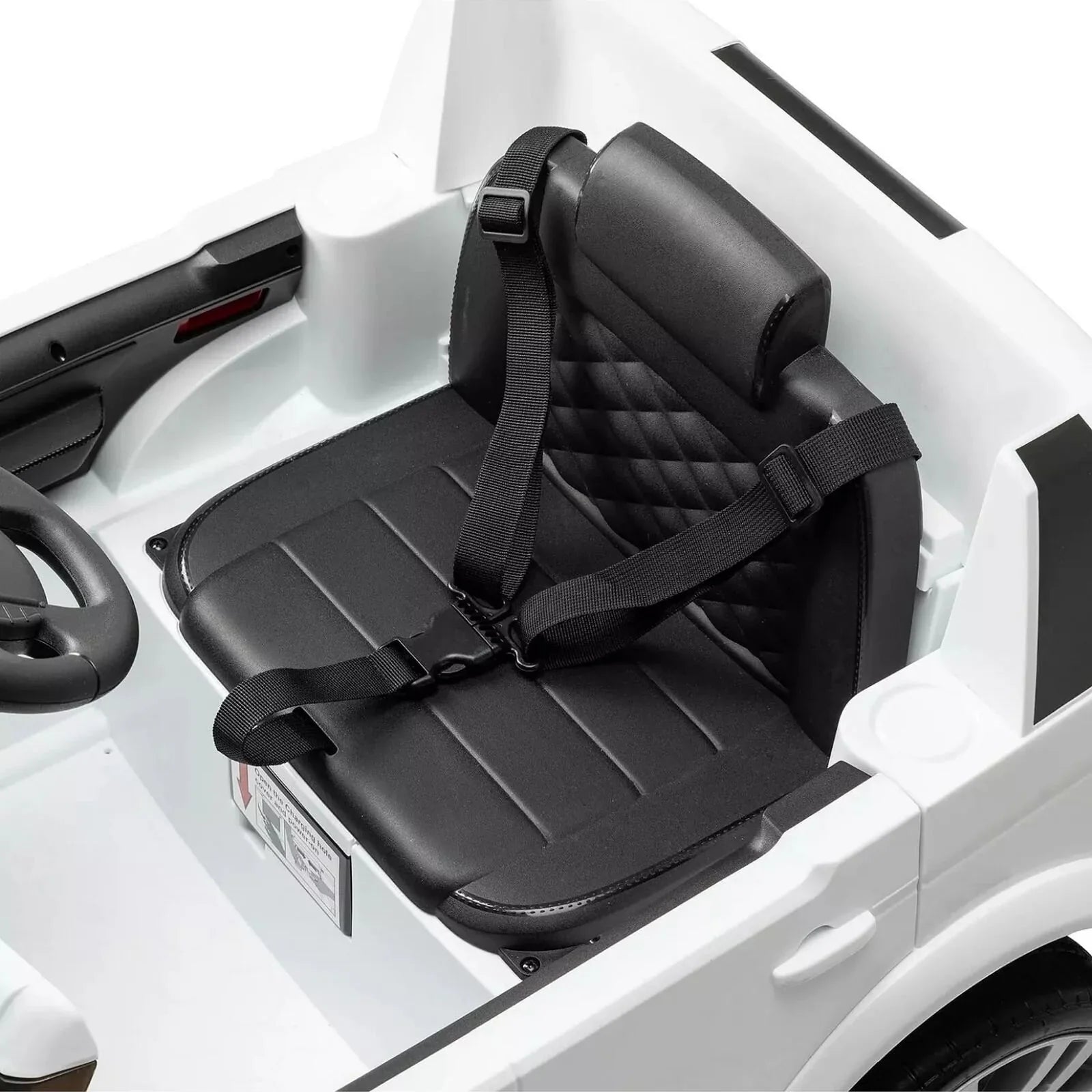 Xootz Landrover Discovery 12V Ride On Lithium - White - mezetto ebebek ebebek