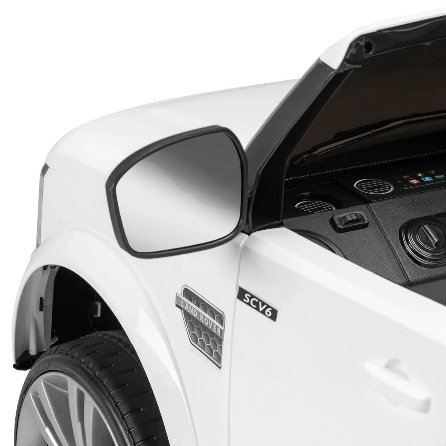 Xootz Landrover Discovery 12V Ride On Lithium - White - mezetto ebebek ebebek