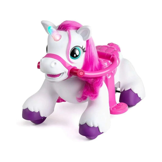 Xootz Magical Unicorn 6V Electric Ride On - White - mezetto ebebek ebebek