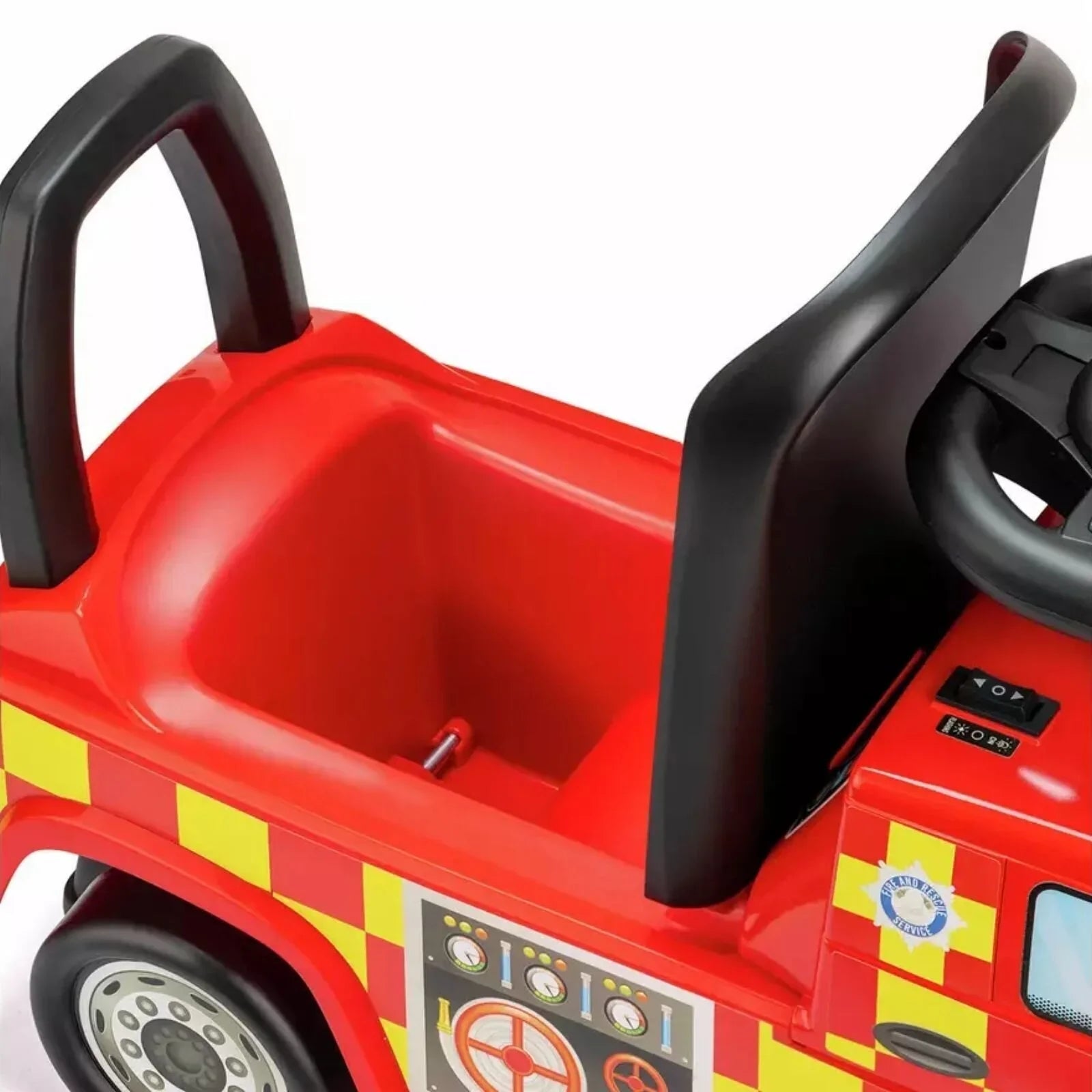 Xootz Mercedes - Benz Fire Engine Foot - to - Floor Ride On - Red - mezetto ebebek ebebek