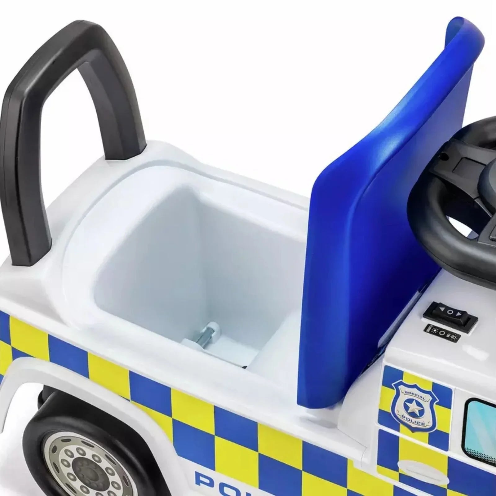 Xootz Mercedes - Benz Police Foot - to - Floor Ride On - White - mezetto ebebek ebebek