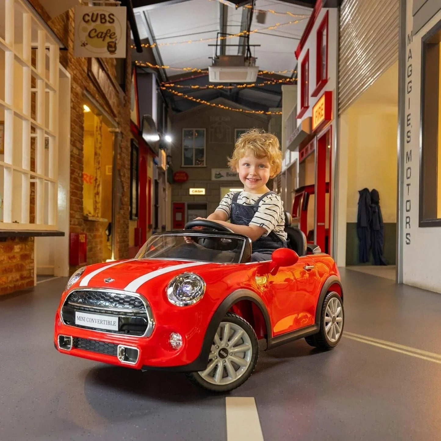 Xootz Mini Cooper Convertible 12V Electric Ride On - Red - mezetto ebebek ebebek