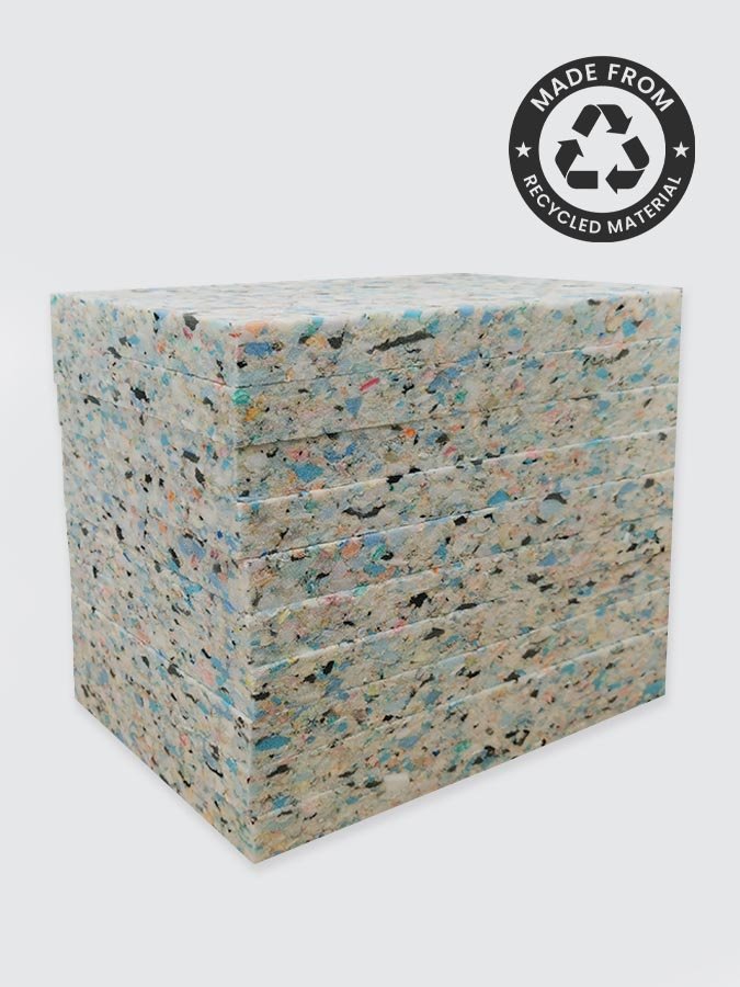 Yoga Studio 1'' Inch Chip Foam Half Yoga Block (10 Pack) - mezetto Shopify Collective Yoga Studio Store