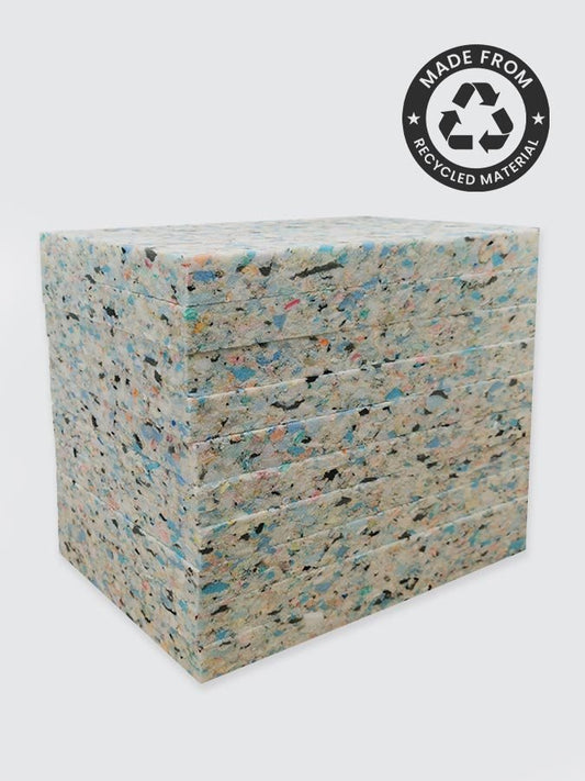Yoga Studio 1'' Inch Chip Foam Half Yoga Block (10 Pack) - mezetto Shopify Collective Yoga Studio Store