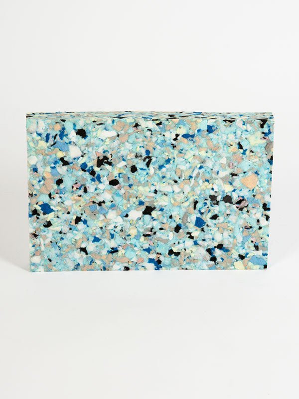 Yoga Studio 1 Inch Chip Foam Half Yoga Block (30 x 20 x 2.5cm) - mezetto Shopify Collective Yoga Studio Store