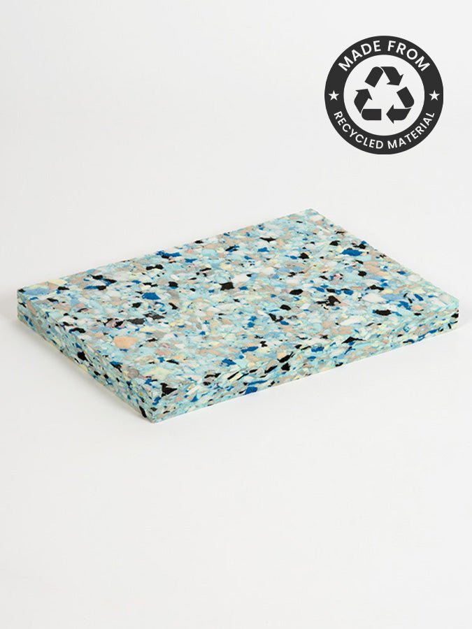 Yoga Studio 1 Inch Chip Foam Half Yoga Block (30 x 20 x 2.5cm) - mezetto Shopify Collective Yoga Studio Store