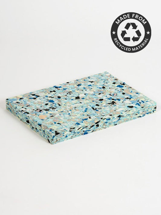 Yoga Studio 1 Inch Chip Foam Half Yoga Block (30 x 20 x 2.5cm) - mezetto Shopify Collective Yoga Studio Store