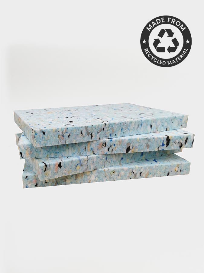 Yoga Studio 1'' Inch Chip Foam Half Yoga Block (4 Pack) - mezetto Shopify Collective Yoga Studio Store