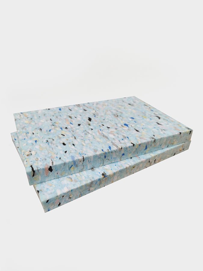 Yoga Studio 1'' Inch Chip Foam Half Yoga Block (Twin Pack) - mezetto Shopify Collective Yoga Studio Store