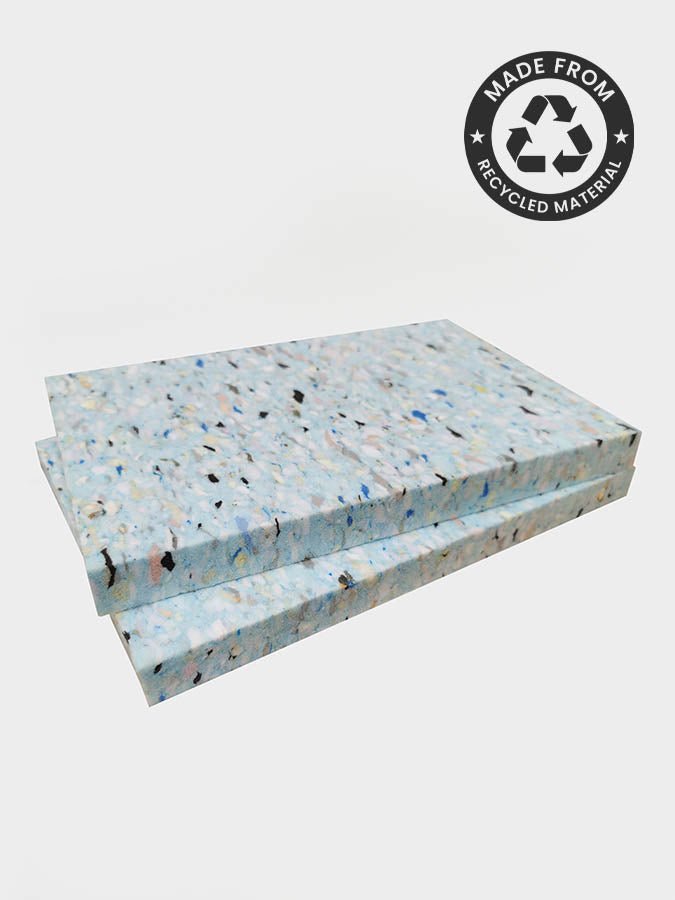 Yoga Studio 1'' Inch Chip Foam Half Yoga Block (Twin Pack) - mezetto Shopify Collective Yoga Studio Store
