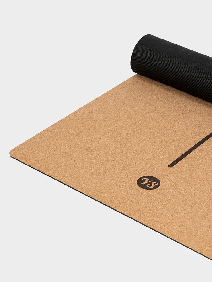 Yoga Studio Alignment Cork Yoga Mat 4mm - mezetto Shopify Collective Yoga Studio Store