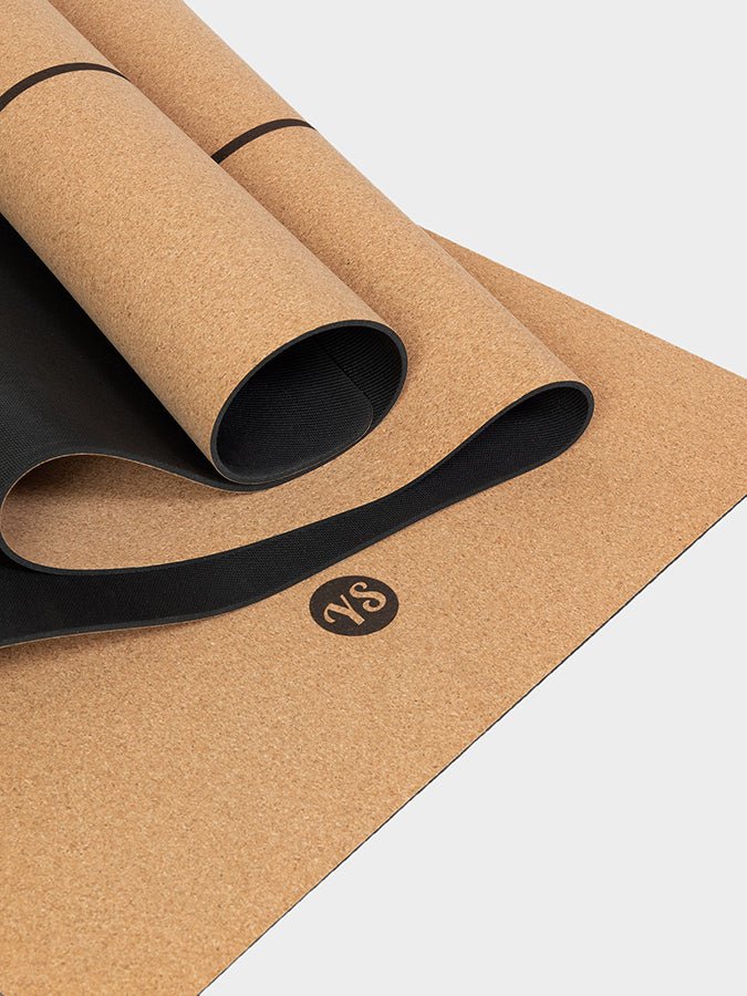 Yoga Studio Alignment Cork Yoga Mat 4mm - mezetto Shopify Collective Yoga Studio Store