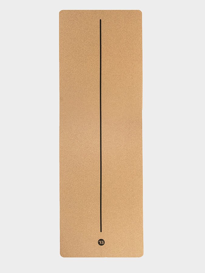 Yoga Studio Alignment Cork Yoga Mat 4mm - mezetto Shopify Collective Yoga Studio Store