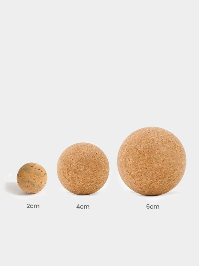 Yoga Studio Cork Unbranded Massage Ball Set of 3 - 4cm, 2 x 6cm - mezetto Shopify Collective Yoga Studio Store