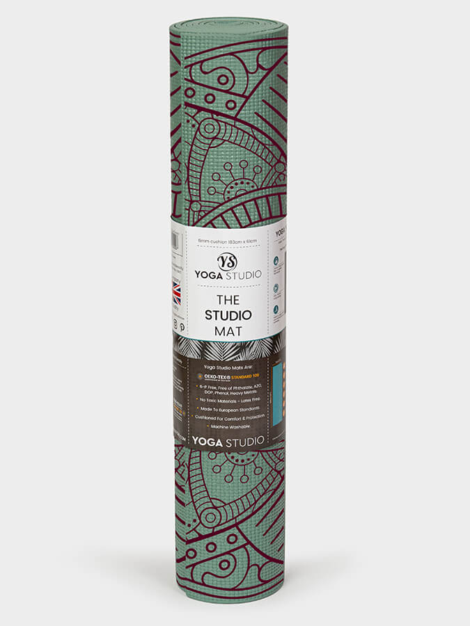 Yoga Studio Designed Sticky Yoga Mat 6mm - mezetto Shopify Collective Yoga Studio Store