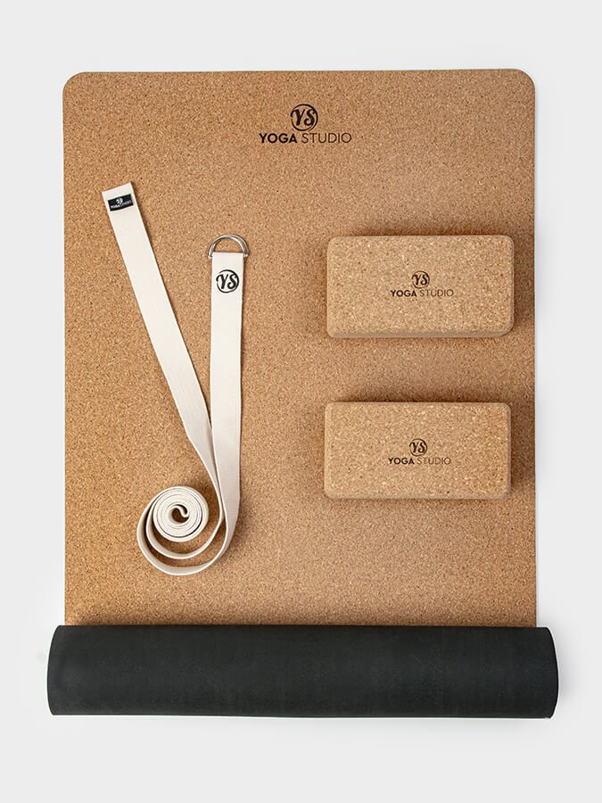 Yoga Studio Eco Starter Cork Yoga Set - mezetto Shopify Collective Yoga Studio Store
