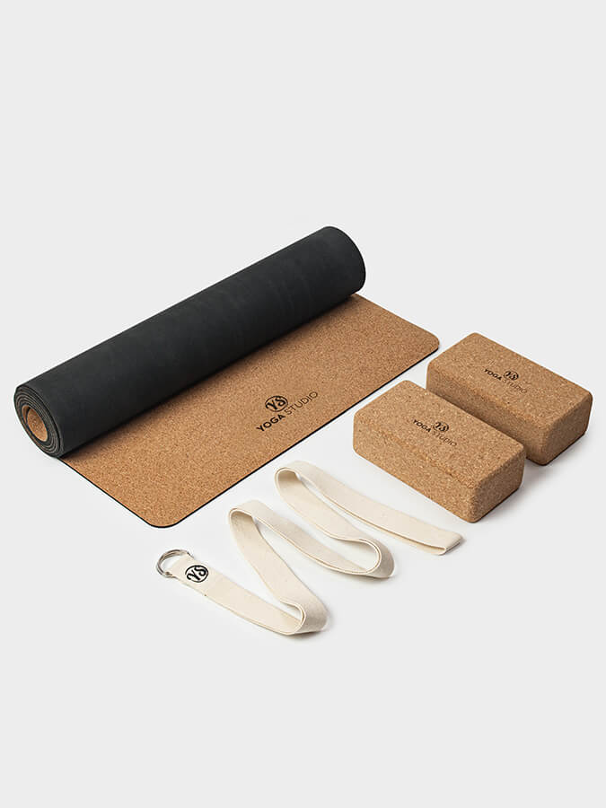 Yoga Studio Eco Starter Cork Yoga Set - mezetto Shopify Collective Yoga Studio Store