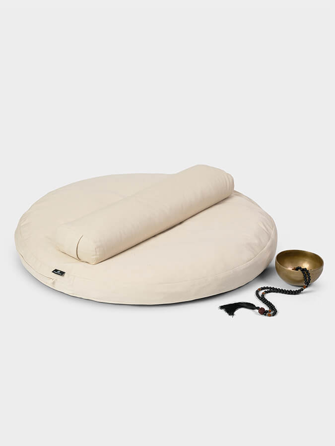 Yoga Studio EU Round Organic Zabuton Meditation Cushion Kit - Pranayama - mezetto Shopify Collective Yoga Studio Store