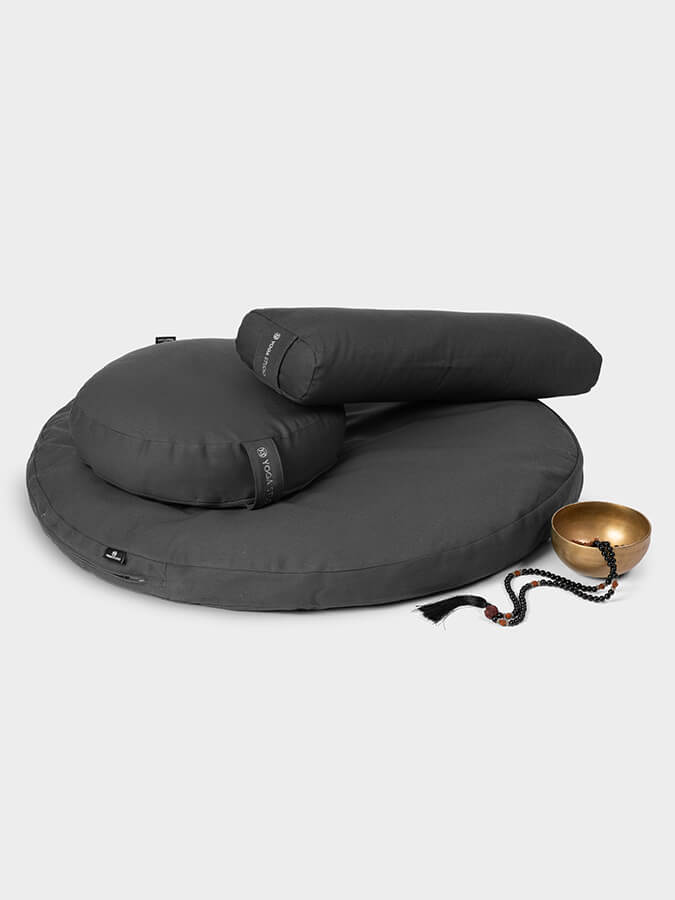 Yoga Studio EU Round Organic Zabuton Meditation Cushion Kit - Zafu & Pranayama - mezetto Shopify Collective Yoga Studio Store