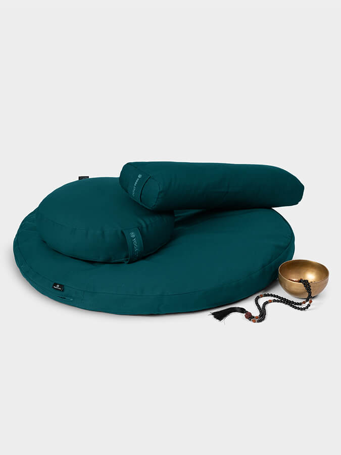 Yoga Studio EU Round Organic Zabuton Meditation Cushion Kit - Zafu & Pranayama - mezetto Shopify Collective Yoga Studio Store