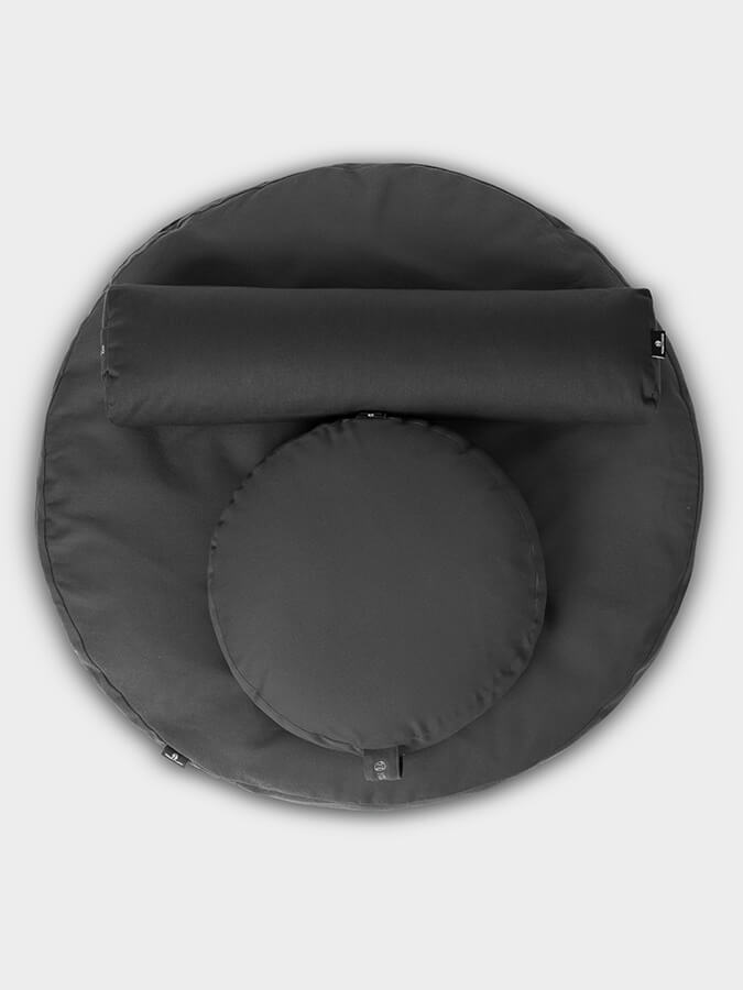 Yoga Studio EU Round Organic Zabuton Meditation Cushion Kit - Zafu & Pranayama - mezetto Shopify Collective Yoga Studio Store