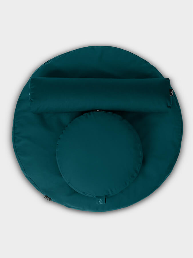 Yoga Studio EU Round Organic Zabuton Meditation Cushion Kit - Zafu & Pranayama - mezetto Shopify Collective Yoga Studio Store