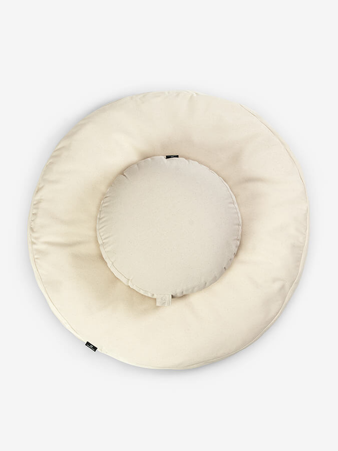 Yoga Studio EU Round Organic Zabuton Meditation Cushion Kit - Zafu - mezetto Shopify Collective Yoga Studio Store