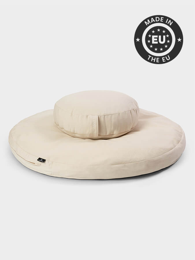 Yoga Studio EU Round Organic Zabuton Meditation Cushion Kit - Zafu - mezetto Shopify Collective Yoga Studio Store