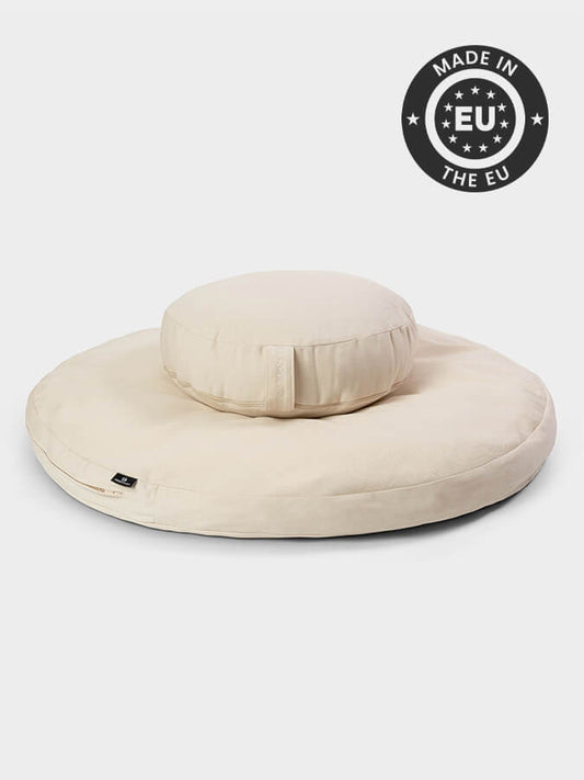 Yoga Studio EU Round Organic Zabuton Meditation Cushion Kit - Zafu - mezetto Shopify Collective Yoga Studio Store