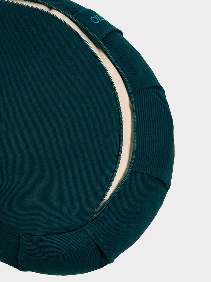 Yoga Studio European Organic Buckwheat Zafu Crescent Cushion - mezetto Shopify Collective Yoga Studio Store