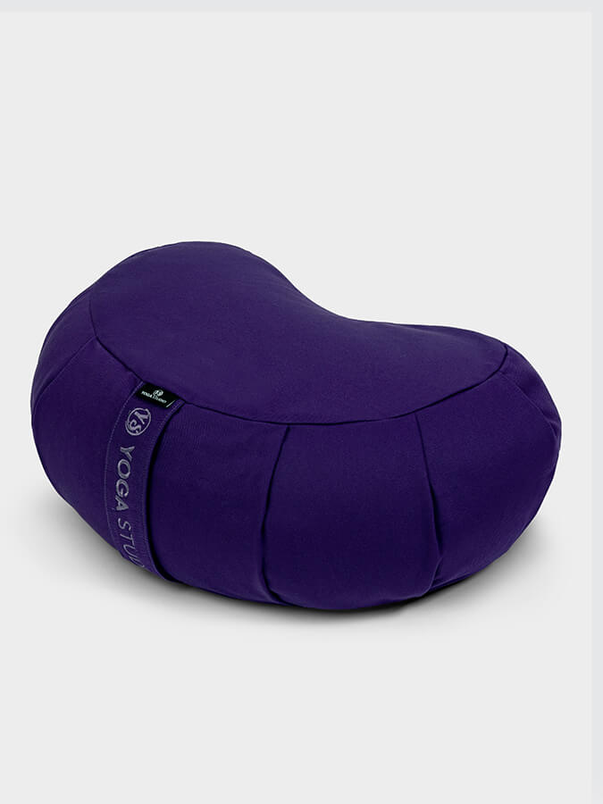 Yoga Studio European Organic Buckwheat Zafu Crescent Cushion - mezetto Shopify Collective Yoga Studio Store