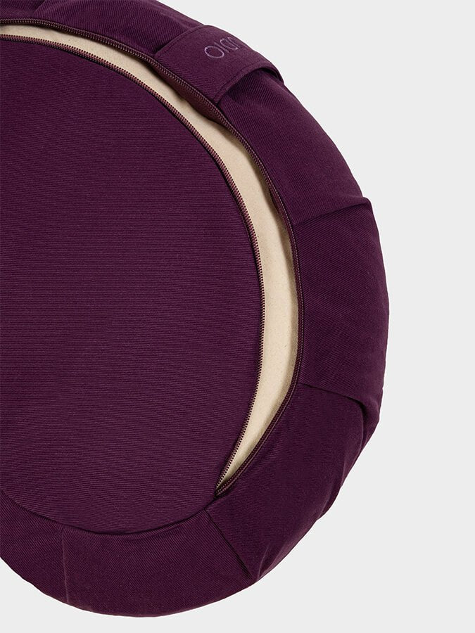 Yoga Studio European Organic Buckwheat Zafu Crescent Cushion - mezetto Shopify Collective Yoga Studio Store