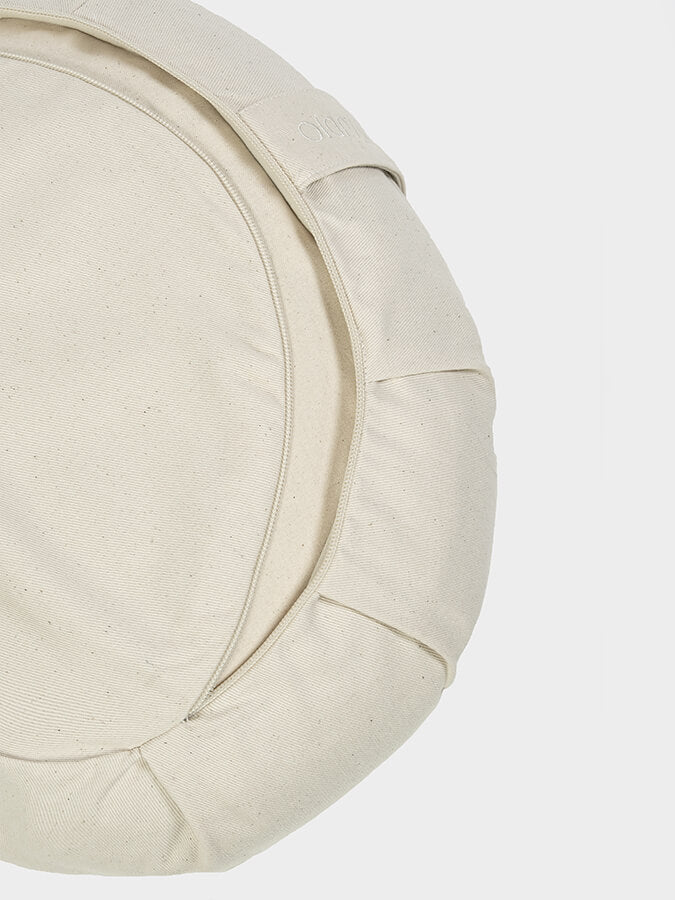 Yoga Studio European Organic Buckwheat Zafu Crescent Cushion - mezetto Shopify Collective Yoga Studio Store
