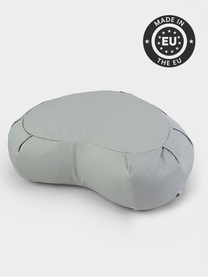 Yoga Studio European Organic Buckwheat Zafu Crescent Cushion - mezetto Shopify Collective Yoga Studio Store