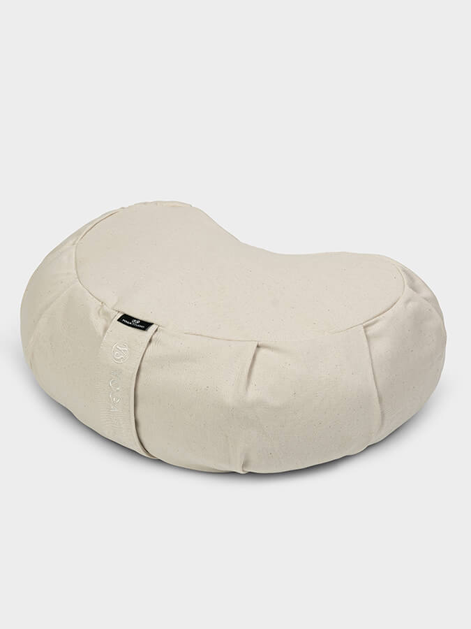 Yoga Studio European Organic Buckwheat Zafu Crescent Cushion - mezetto Shopify Collective Yoga Studio Store