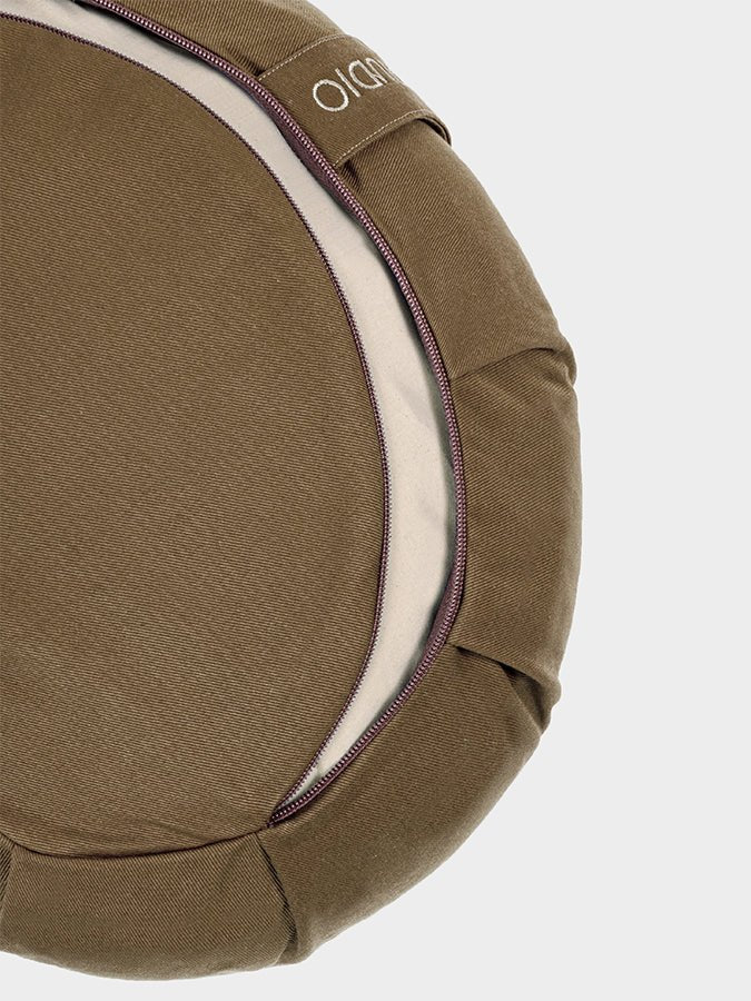 Yoga Studio European Organic Buckwheat Zafu Crescent Cushion - mezetto Shopify Collective Yoga Studio Store