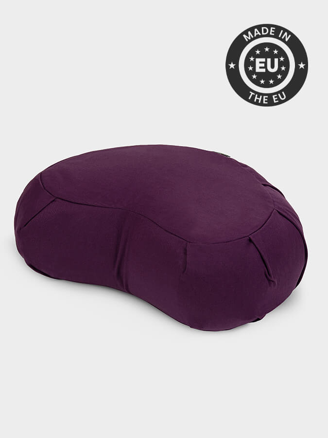 Yoga Studio European Organic Buckwheat Zafu Crescent Cushion - mezetto Shopify Collective Yoga Studio Store