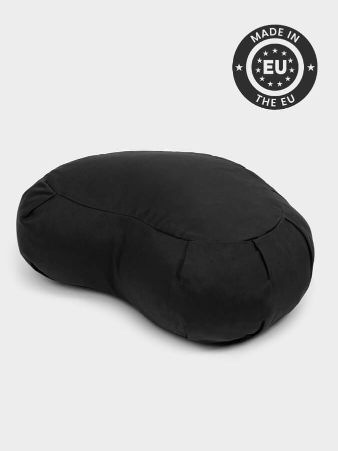 Yoga Studio European Organic Buckwheat Zafu Crescent Cushion - mezetto Shopify Collective Yoga Studio Store