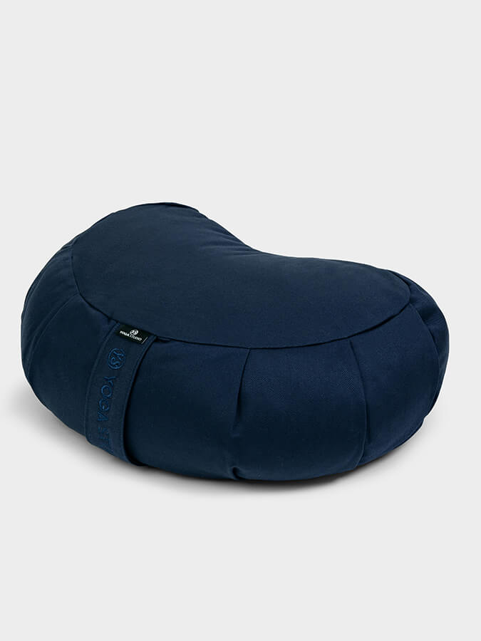 Yoga Studio European Organic Buckwheat Zafu Crescent Cushion - mezetto Shopify Collective Yoga Studio Store